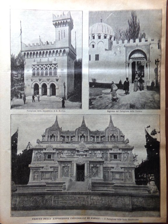 La Domenica del Corriere 16 Settembre 1900 Premosello Feste Ivrea …