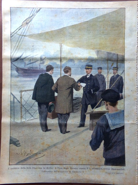 La Domenica del Corriere 16 Settembre 1900 Premosello Feste Ivrea …