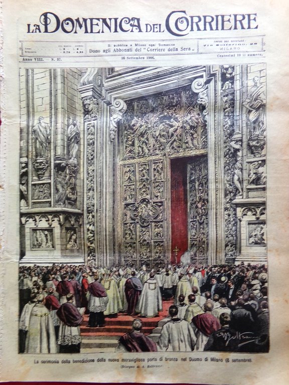 La Domenica del Corriere 16 Settembre 1906 Corsa all'oro Giacosa … | Immagine Gallery 1