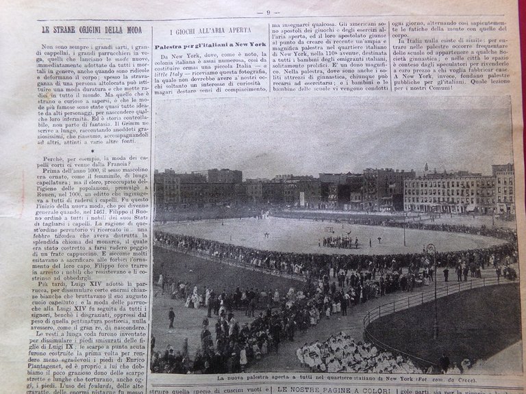 La Domenica del Corriere 16 Settembre 1906 Corsa all'oro Giacosa …