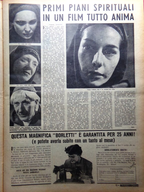 La Domenica del Corriere 16 Settembre 1951 Furto Gioconda Gran …