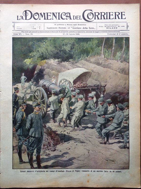 La Domenica del Corriere 17 Agosto 1913 Pale Tiepolo Morello … | Immagine Gallery 1