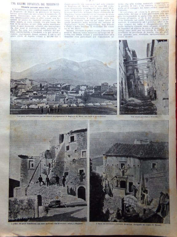La Domenica del Corriere 17 Aprile 1904 Terremoto Abruzzo Biga … | Immagine Gallery 5