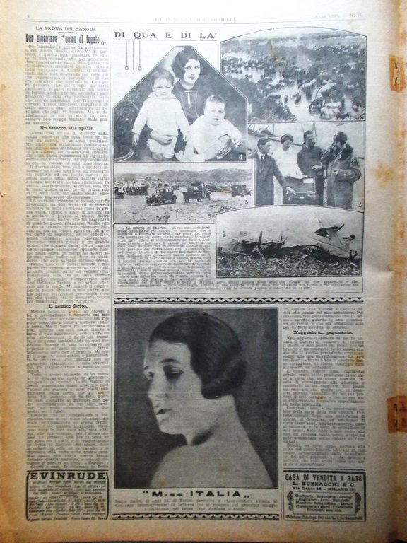 La Domenica del Corriere 17 Aprile 1927 Fiera di Bergamo …