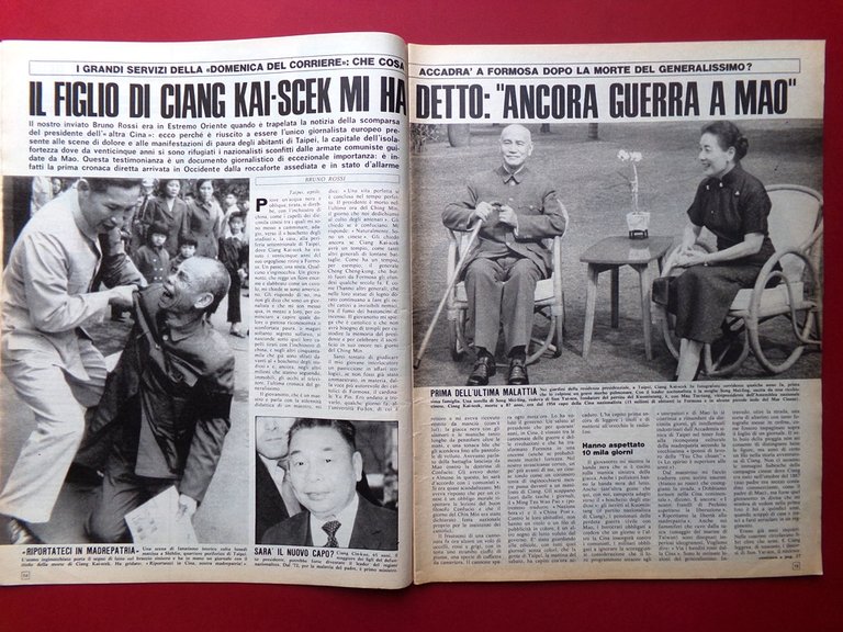 La Domenica del Corriere 17 Aprile 1975 Aereo Saigon Wayne …
