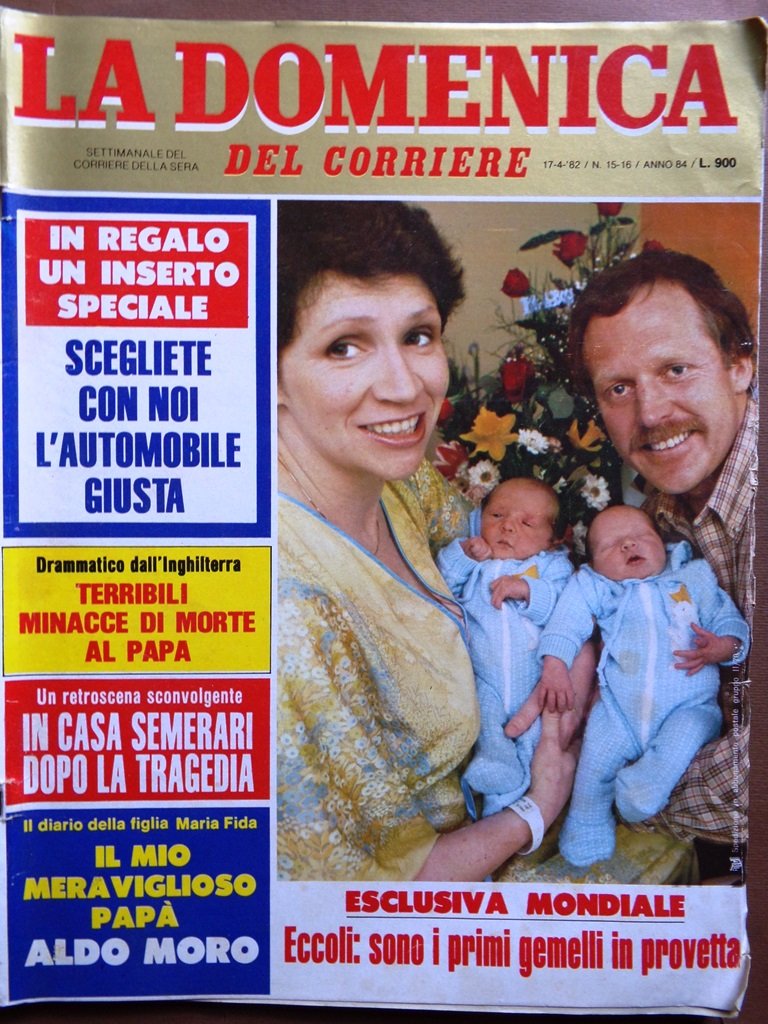 La Domenica del Corriere 17 Aprile 1982 Papa Dischi Volanti …