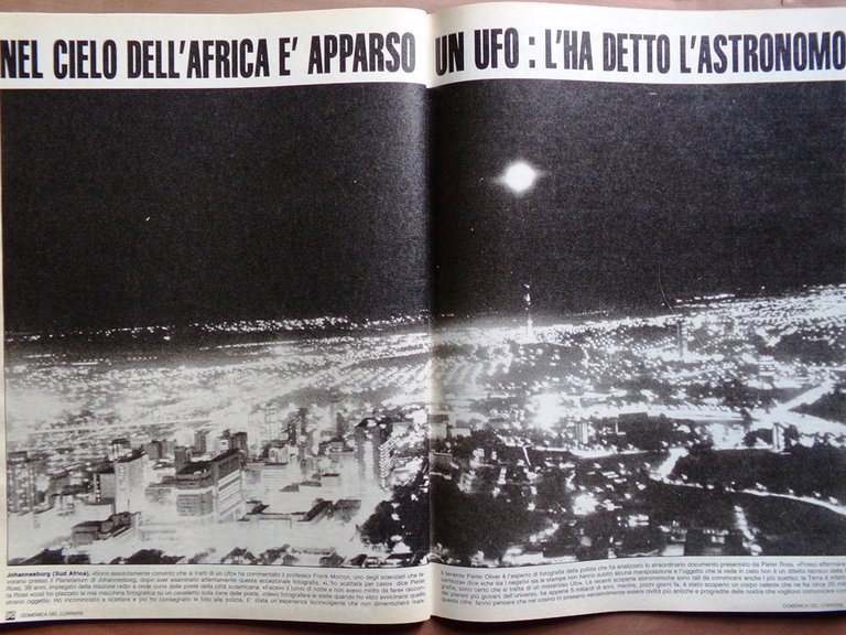 La Domenica del Corriere 17 Aprile 1982 Papa Dischi Volanti …