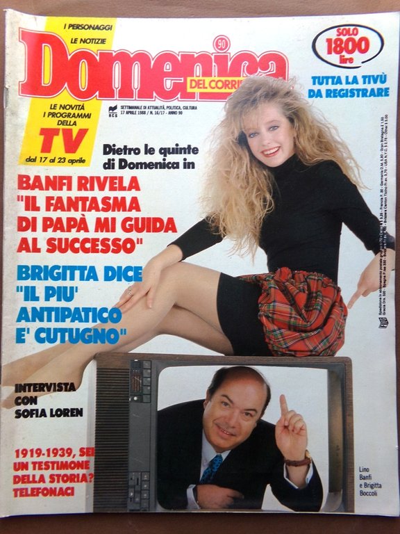 La Domenica del Corriere 17 Aprile 1988 Von Karajan Loren … | Immagine Gallery 1