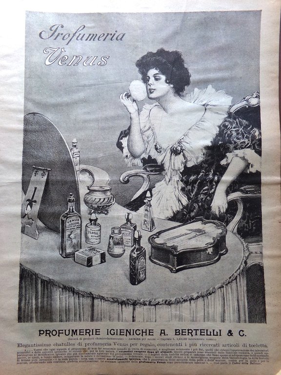 La Domenica del Corriere 17 Dicembre 1899 Croce Rossa Orange …