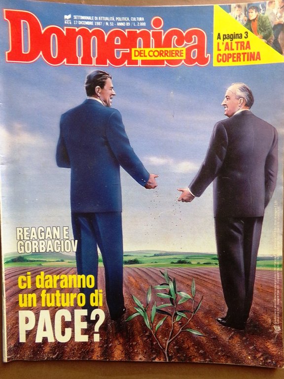 La Domenica del Corriere 17 Dicembre 1987 Gabrielli Moravia Pechino … | Immagine Gallery 1