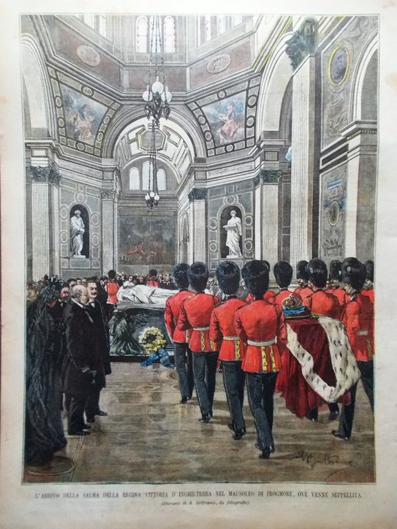 La Domenica del Corriere 17 Febbraio 1901 Funerali Regina Vittoria …