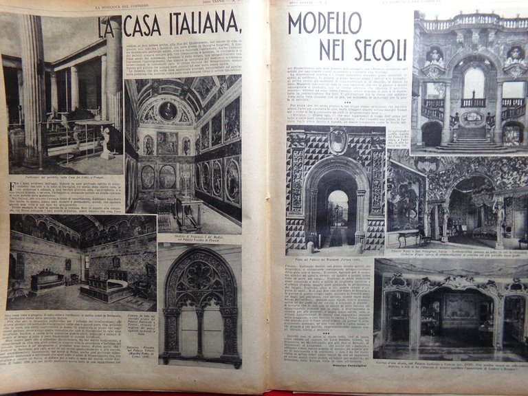La Domenica del Corriere 17 Febbraio 1935 Casa Italiana Quadriennale …