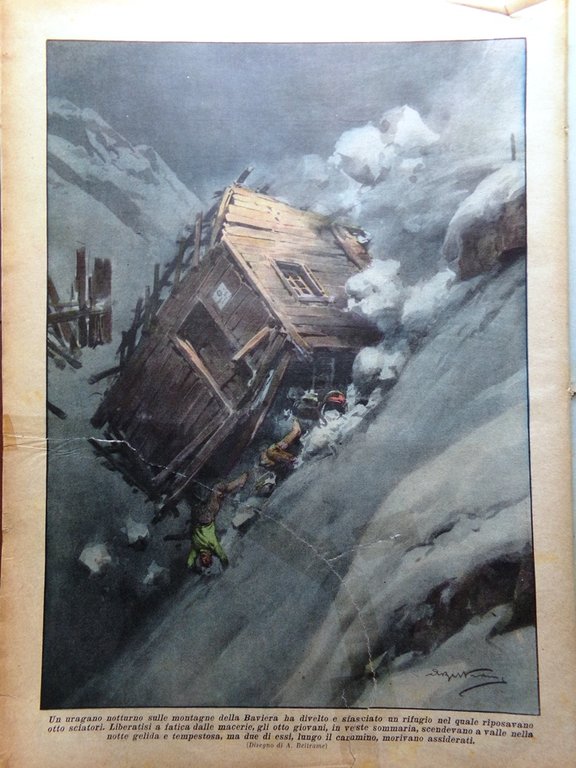 La Domenica del Corriere 17 Febbraio 1935 Casa Italiana Quadriennale …