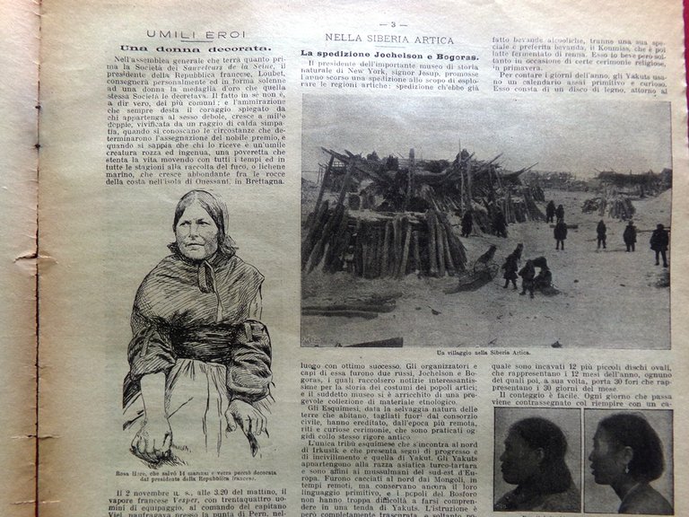 La Domenica del Corriere 17 Gennaio 1904 Jochelson Bogoras Siberia … | Immagine Gallery 6