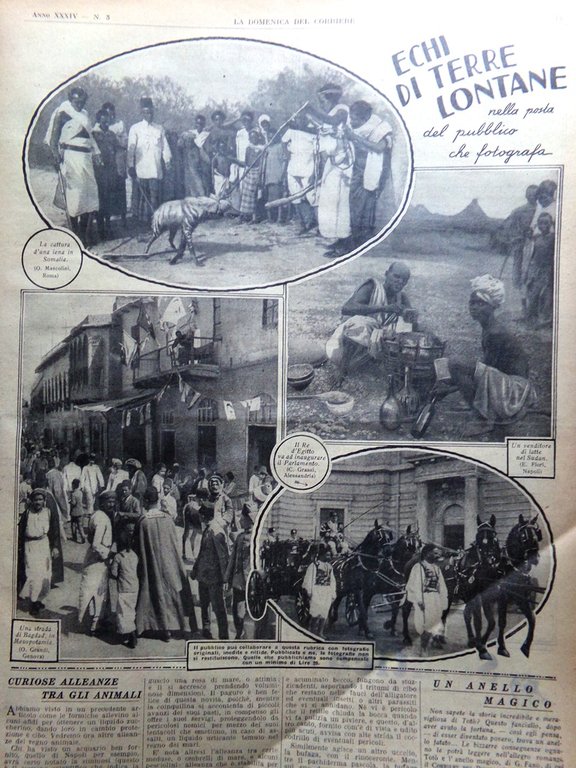 La Domenica del Corriere 17 Gennaio 1932 Arresto di Gandhi …