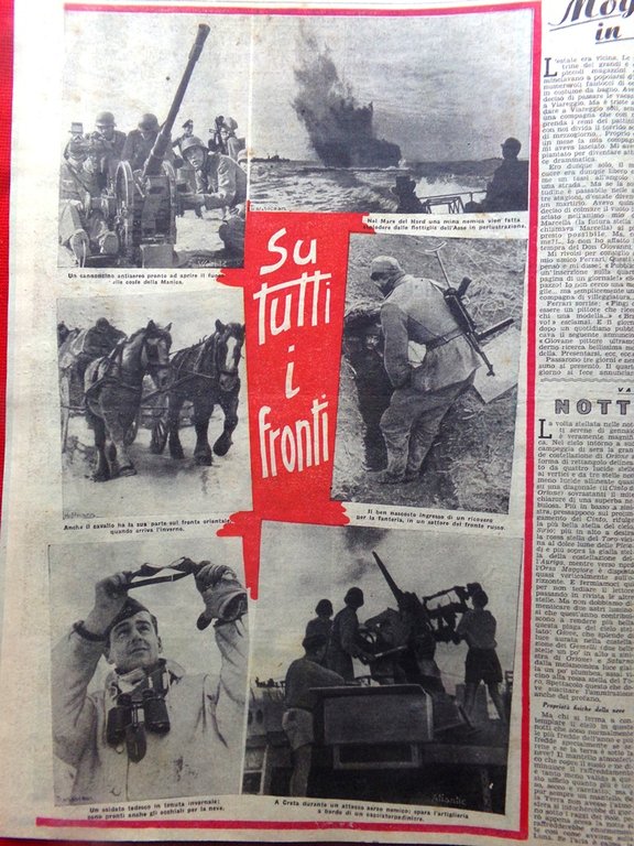 La Domenica del Corriere 17 Gennaio 1943 WW2 Contardo Ferrini …