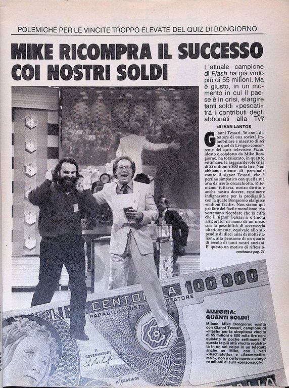 La Domenica del Corriere 17 Gennaio 1981 Bongiorno Claudio Villa …