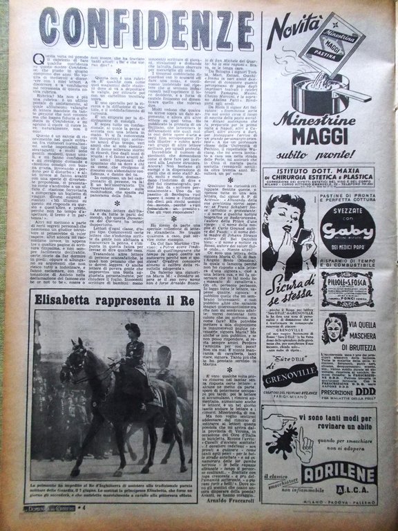 La Domenica del Corriere 17 Giugno 1951 Lualdi Duca d'Aosta …