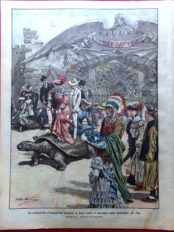 La Domenica del Corriere 17 Luglio 1904 Saint Louis Pellirosse … | Immagine Gallery 6