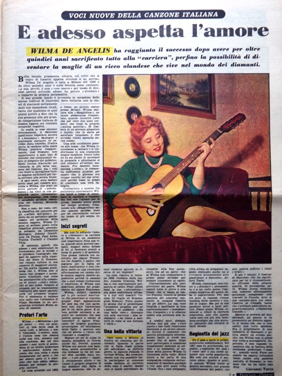 La Domenica del Corriere 17 Maggio 1959 Mondadori Alpini Wilma …