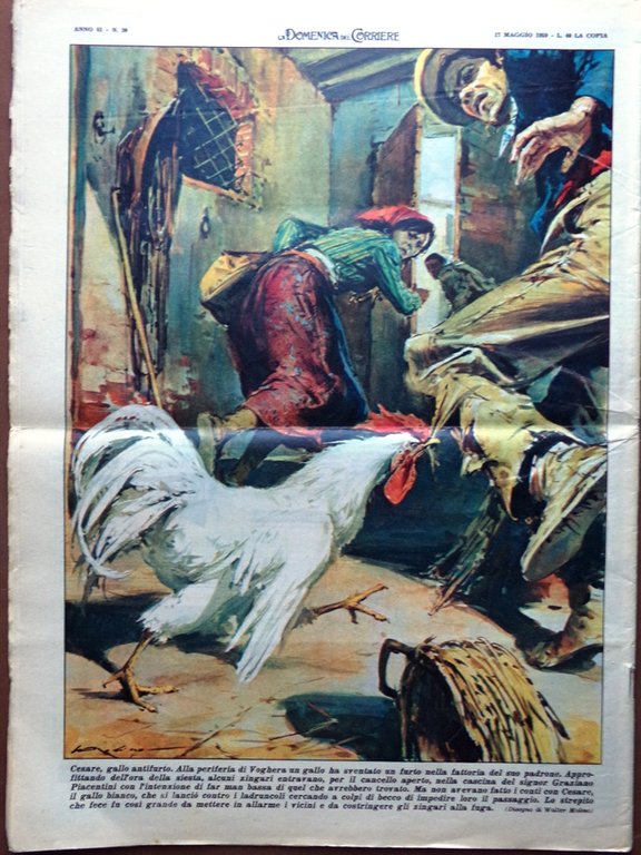 La Domenica del Corriere 17 Maggio 1959 Mondadori Alpini Wilma …