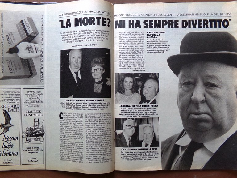 La Domenica del Corriere 17 Maggio 1980 Morte di Hitchcock …