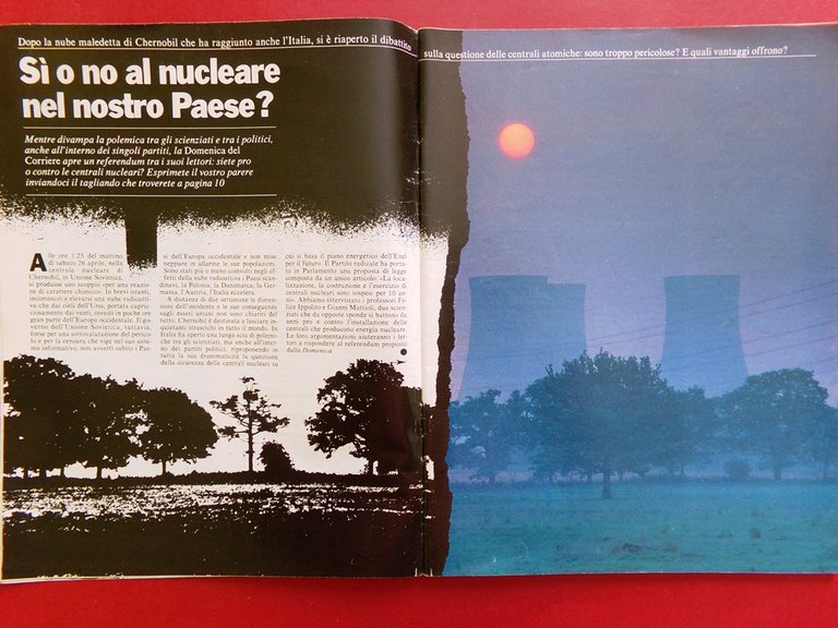 La Domenica del Corriere 17 Maggio 1986 Nube di Chernobyl …