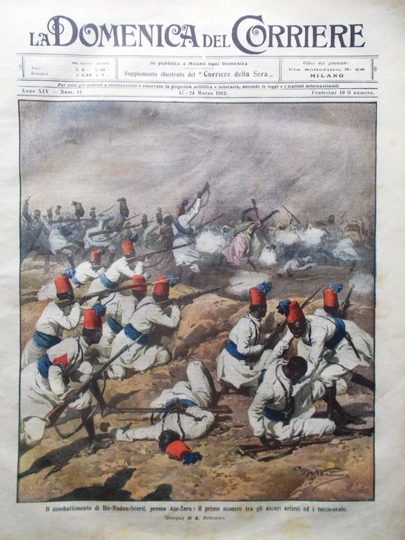 La Domenica del Corriere 17 Marzo 1912 Derna Amundsen Nettuno … | Immagine Gallery 1