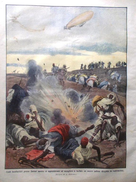 La Domenica del Corriere 17 Marzo 1912 Derna Amundsen Nettuno …