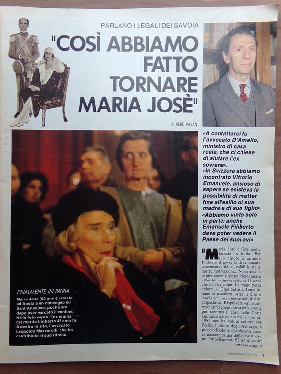 La Domenica del Corriere 17 Marzo 1988 D'Annunzio Madonna Moulin …