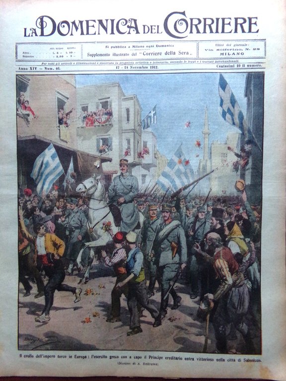 La Domenica del Corriere 17 Novembre 1912 Arenzano Isola Pasqua …