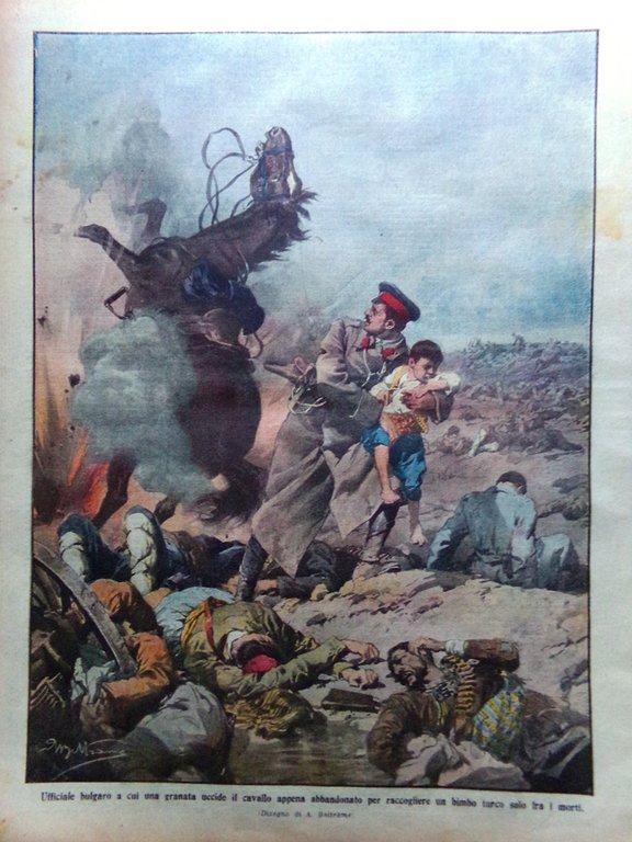 La Domenica del Corriere 17 Novembre 1912 Arenzano Isola Pasqua …