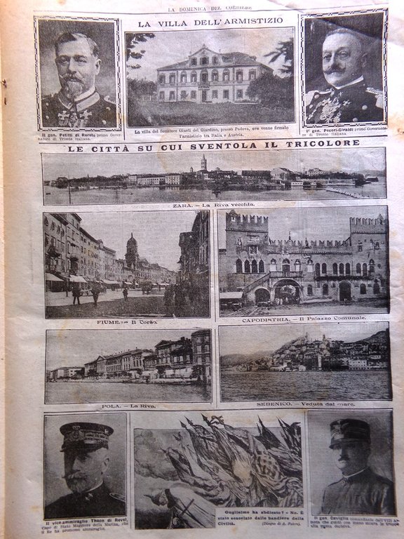 La Domenica del Corriere 17 Novembre 1918 WW1 Vittoria Esercito …