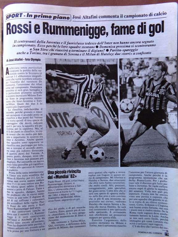 La Domenica del Corriere 17 Novembre 1984 Reagan Indira Gandhi …