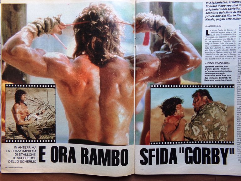 La Domenica del Corriere 17 Novembre 1988 Rambo Banfi Sequestri …