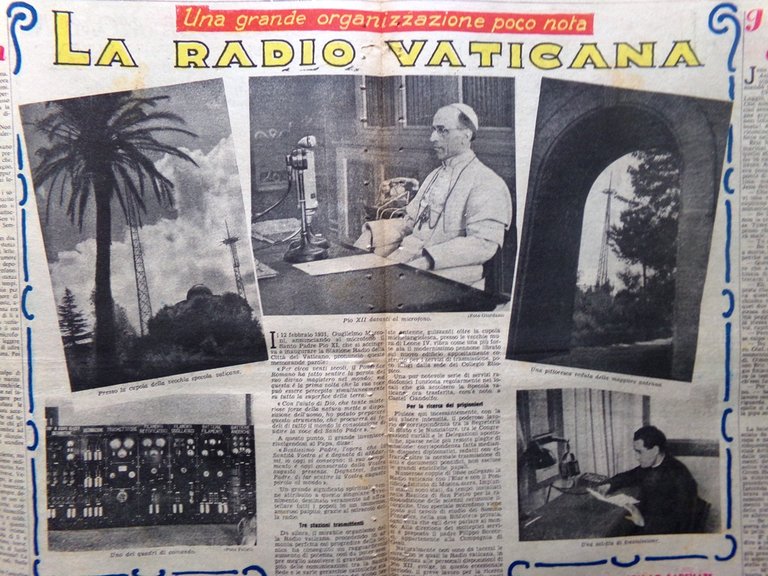 La Domenica del Corriere 17 Ottobre 1943 WW2 Radio Vaticana …