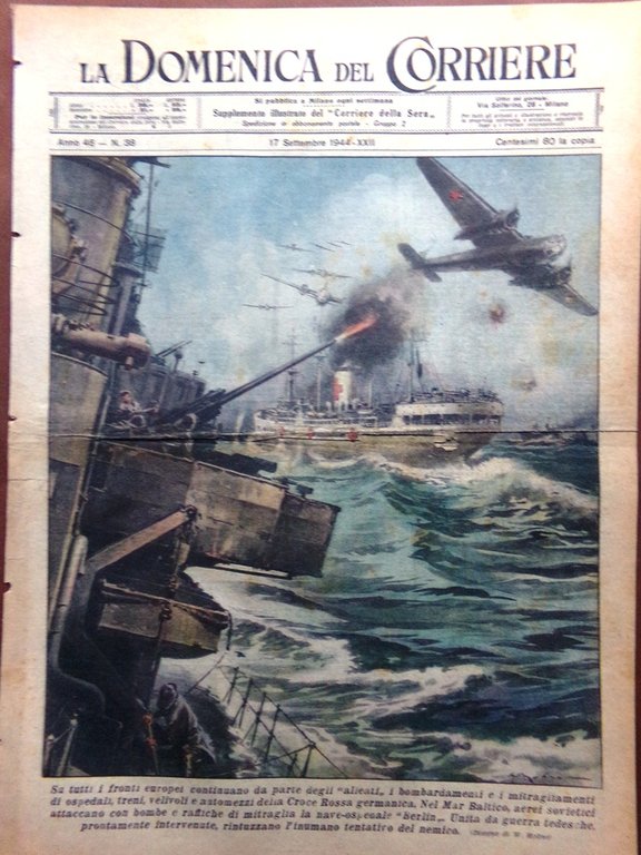 La Domenica del Corriere 17 Settembre 1944 WW2 Baltico Alleati … | Immagine Gallery 1