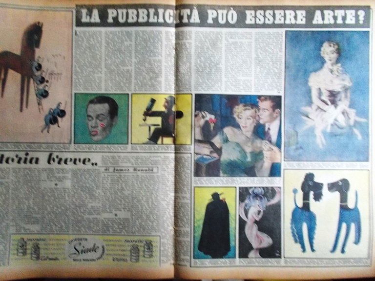 La Domenica del Corriere 17 Settembre 1950 Sciftà Louis Pubblicità …