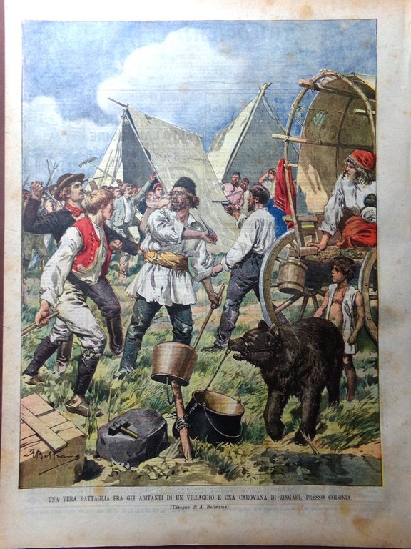 La Domenica del Corriere 18 Agosto 1901 Morte Francesco Crispi …
