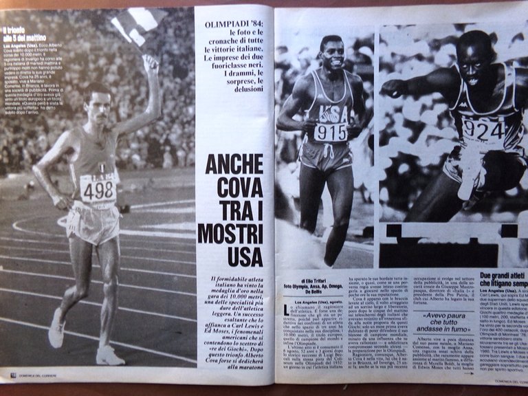 La Domenica del Corriere 18 Agosto 1984 Olimpiadi Pertini Burton …