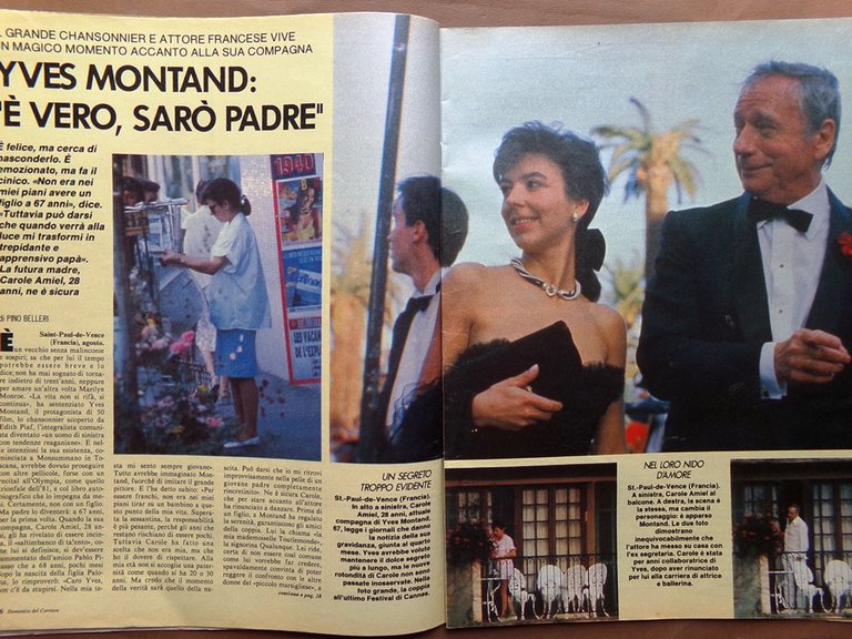 La Domenica del Corriere 18 Agosto 1988 Falcone Borsellino Montand …