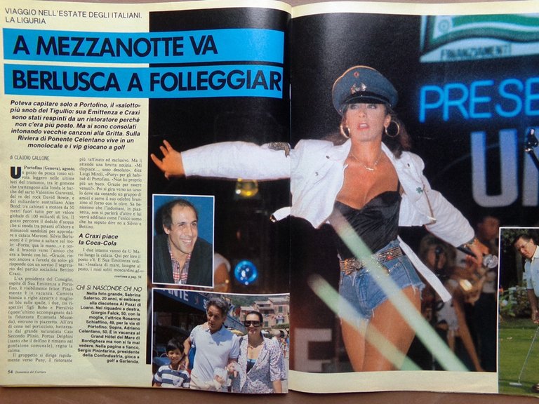 La Domenica del Corriere 18 Agosto 1988 Falcone Borsellino Montand …