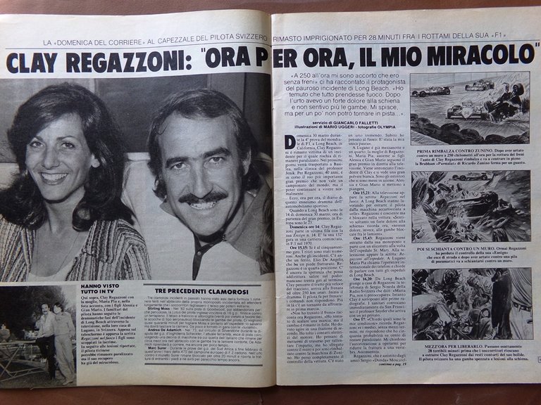 La Domenica del Corriere 18 Aprile 1980 Owens Regazzoni Fogar …