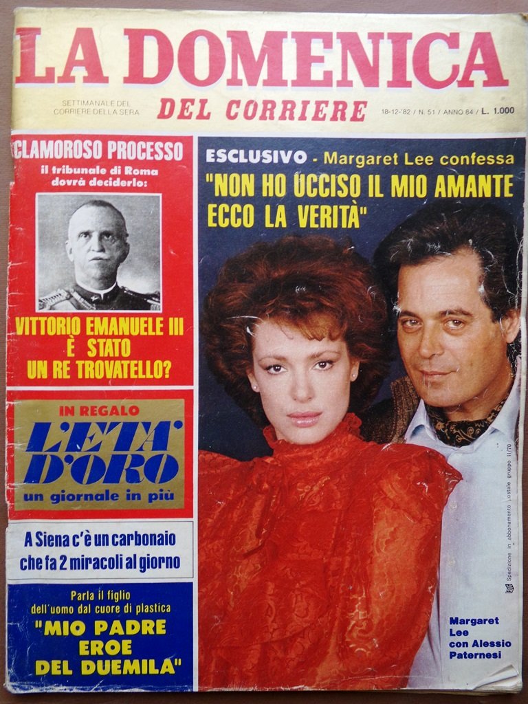 La Domenica del Corriere 18 Dicembre 1982 Sant'Ansano Rossi Re …