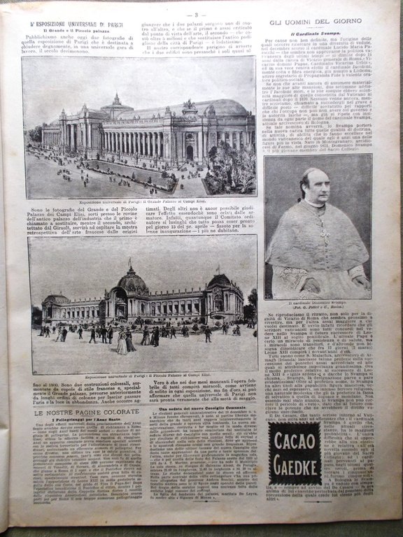 La Domenica del Corriere 18 Febbraio 1900 Svampa Bertarelli Touring …