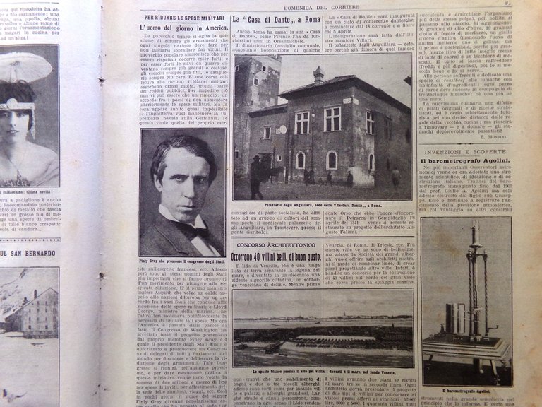 La Domenica del Corriere 18 Gennaio 1914 Alluvione Scicli Neve …