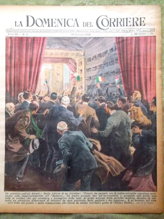La Domenica del Corriere 18 Gennaio 1948 Palestina Fedora Olimpiadi … | Immagine Gallery 1