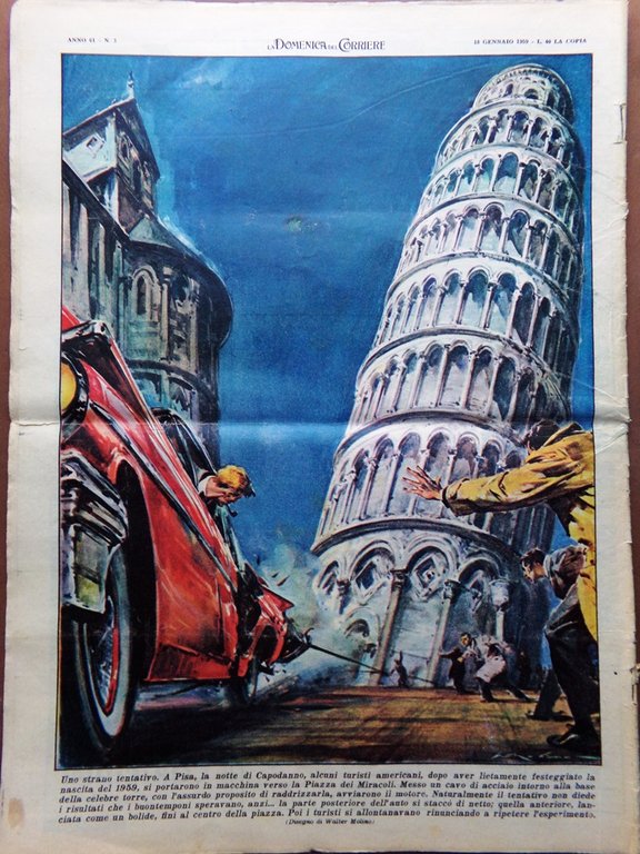 La Domenica del Corriere 18 Gennaio 1959 Fidel Castro Cuba …