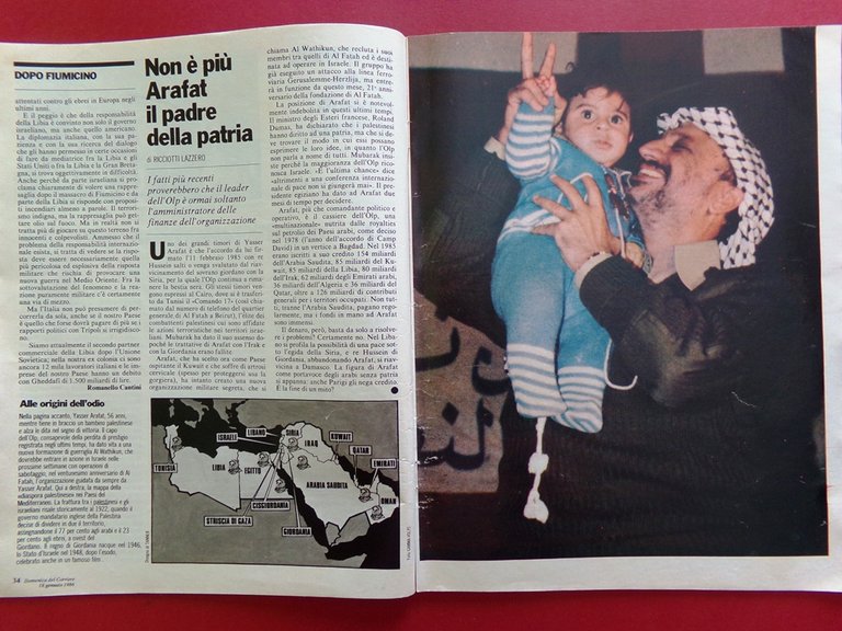 La Domenica del Corriere 18 Gennaio 1986 Beuron Rock Gheddafi …