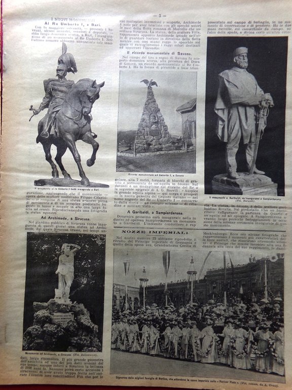 La Domenica del Corriere 18 Giugno 1905 Togo Monumenti Cellina … | Immagine Gallery 2